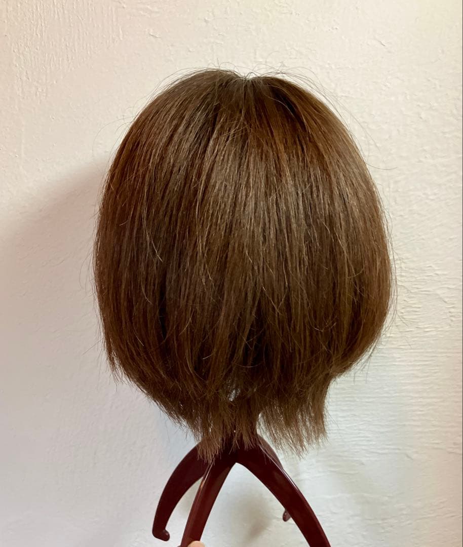 百合子ウィッグ 医療用ウィッグ 人毛100% 人工肌タイプ