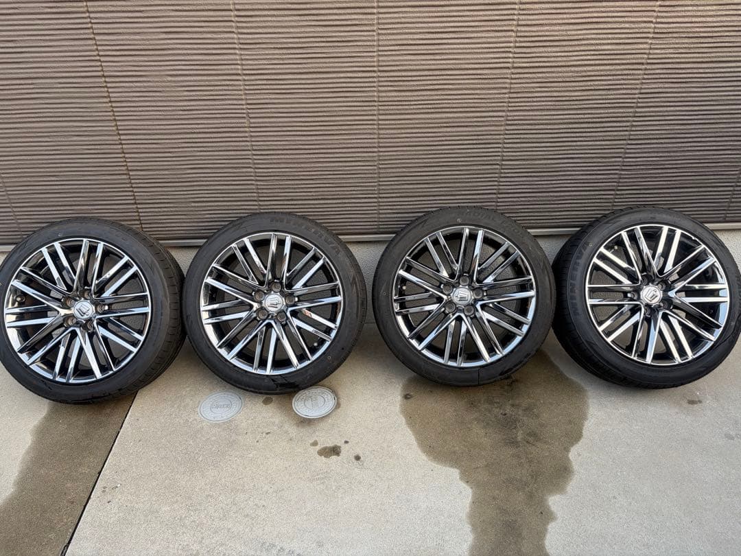 【人気】210系クラウン　純正オプション　スパッタリング　18インチ　4本