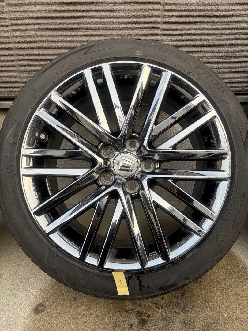 【人気】210系クラウン　純正オプション　スパッタリング　18インチ　4本