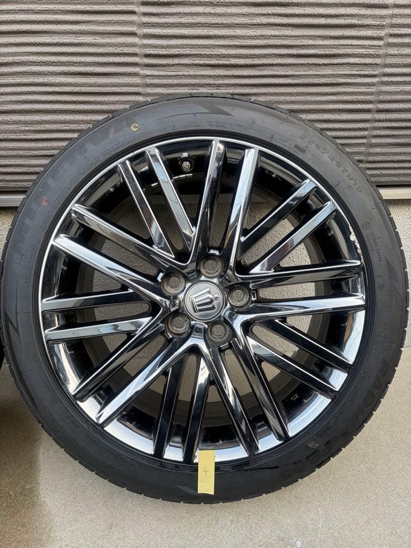 【人気】210系クラウン　純正オプション　スパッタリング　18インチ　4本