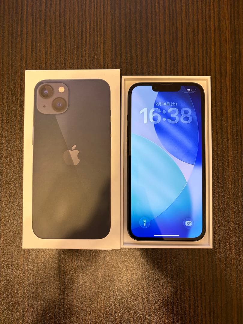 Apple iPhone 13 ミッドナイト 充電ケーブル付き