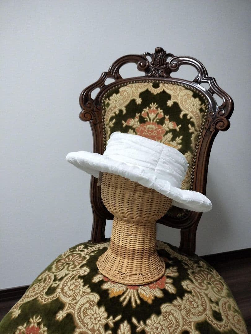 最終価格エレガントレーシーハット（オフホワイト）