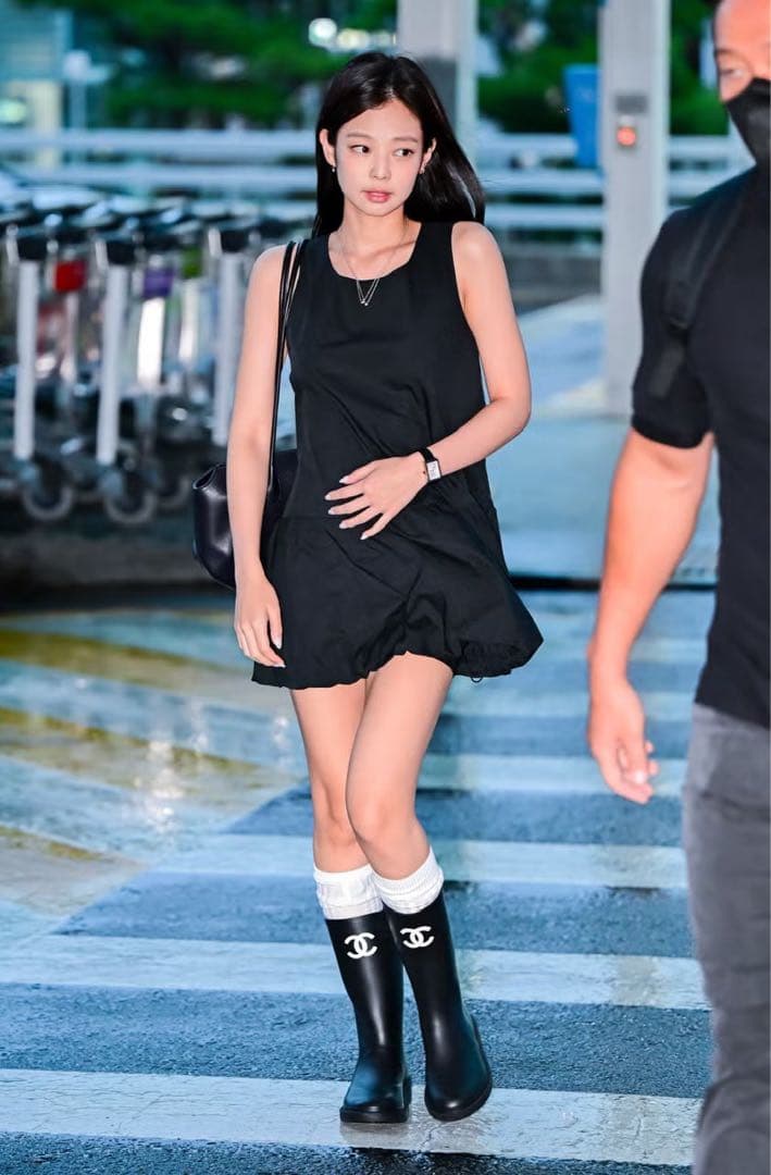 CHANEL シャネル レインブーツ 37 ジェニー着用 【新品未使用】