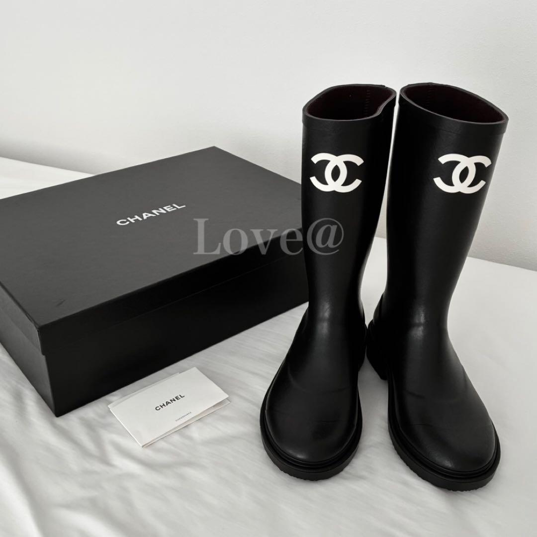 CHANEL シャネル レインブーツ 37 ジェニー着用 【新品未使用】