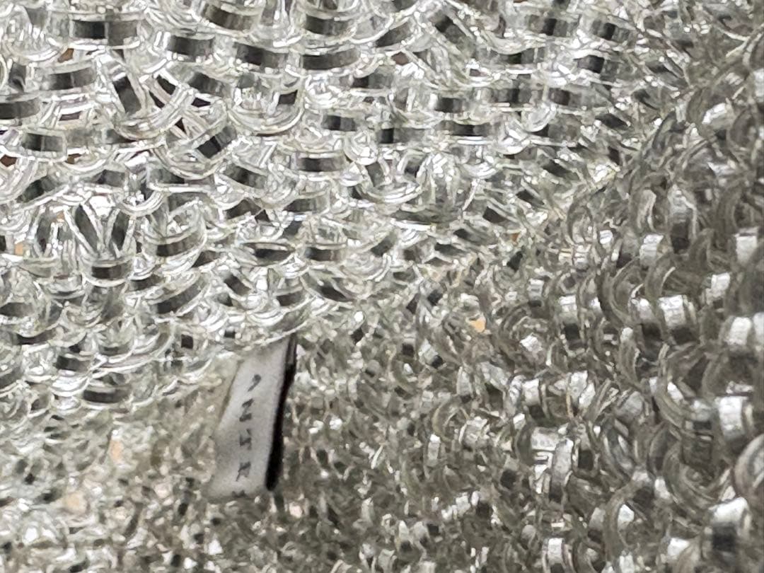 ANTEPRIMA ワイヤーバッグ スクエア ラインストーン ロゴ リング