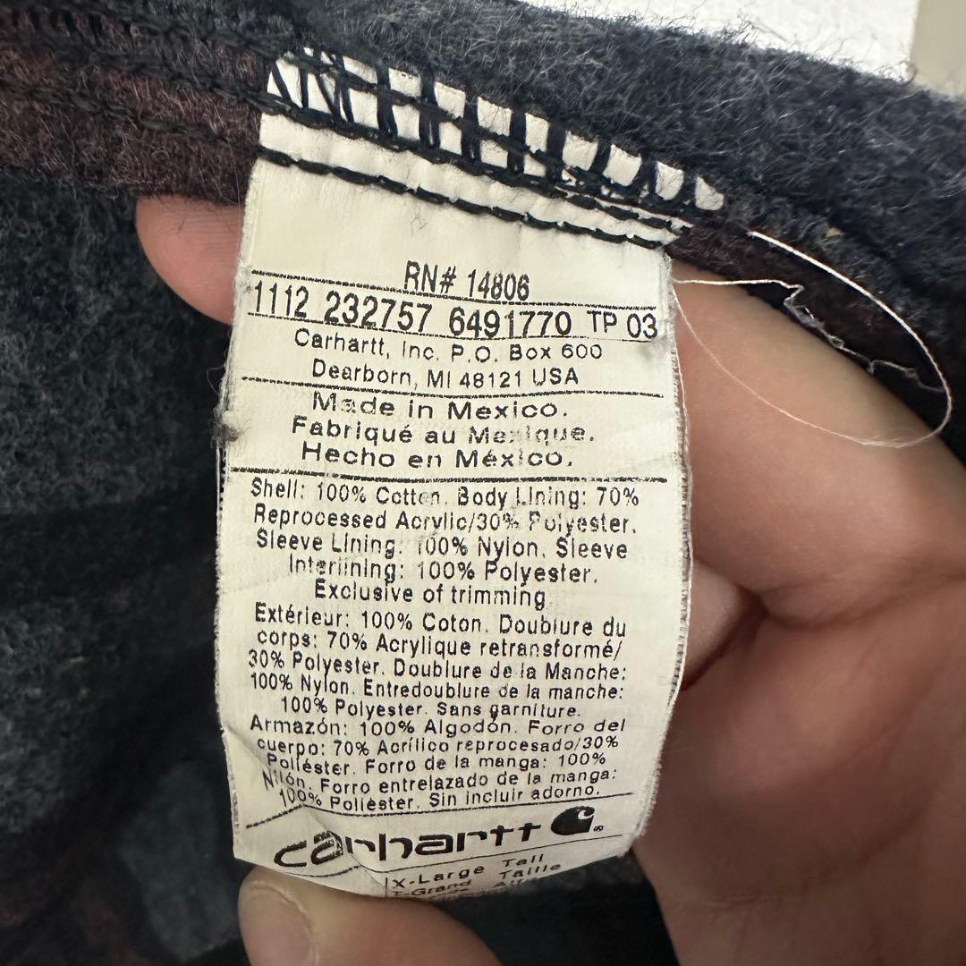 Carhartt ワークジャケット チョアコート XL 企業ロゴ