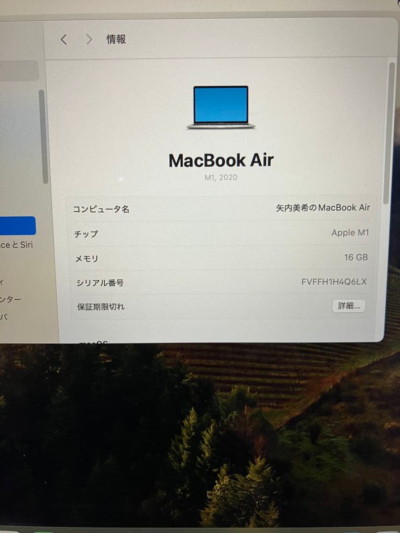 MacBook本体 MacBook Air (M1, 2020) 16GB 512GB