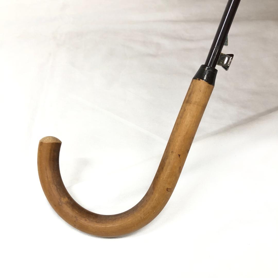 8F099/ルイヴィトン/長傘/雨傘/モノグラム/ウッドハンドル/ブラウン