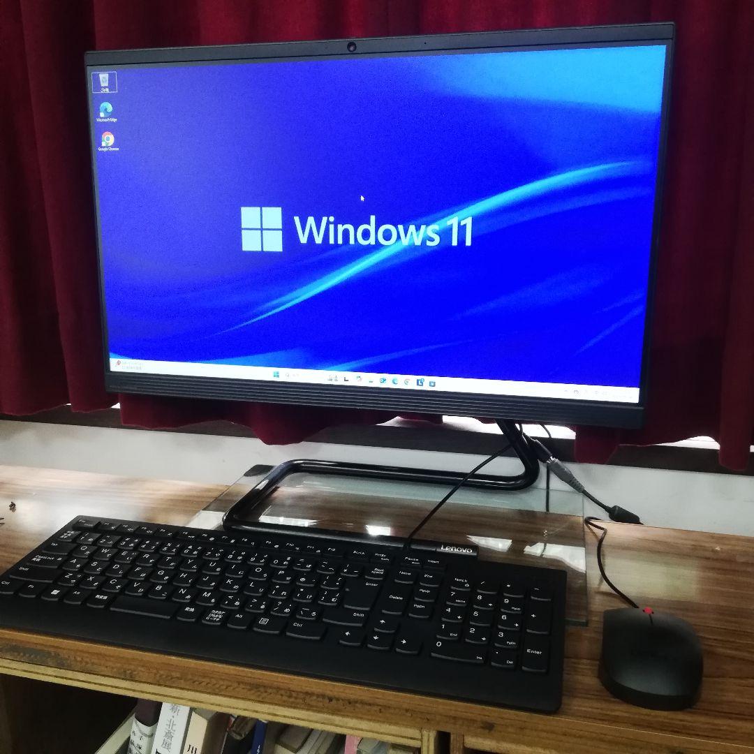 レノボ　超狭枠の22インチ一体型　Ryzen 5 3500U 8G/256SSD