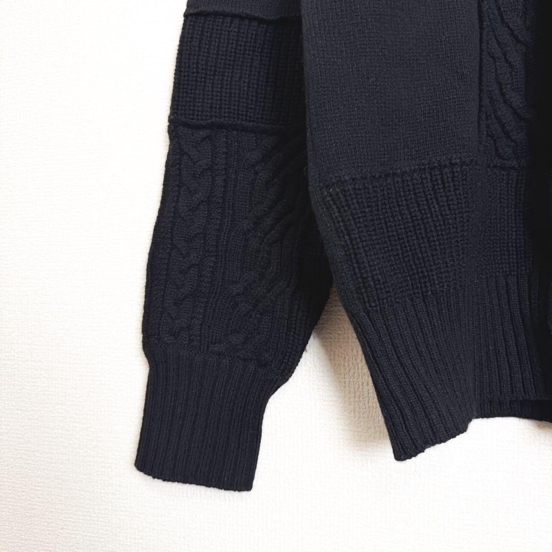 sacai サカイ パッチワークニット　再構築ニット