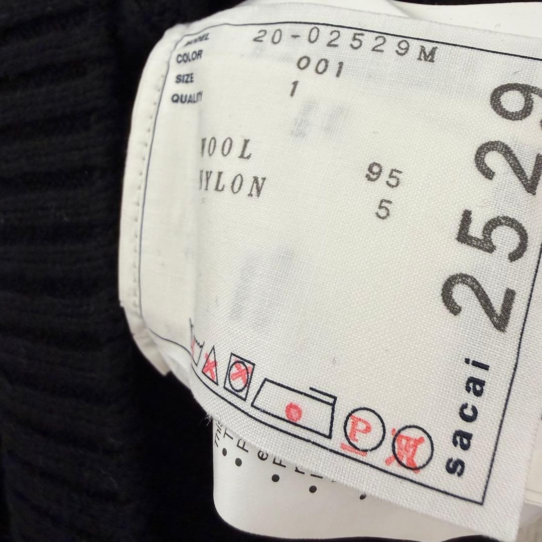 sacai サカイ パッチワークニット　再構築ニット