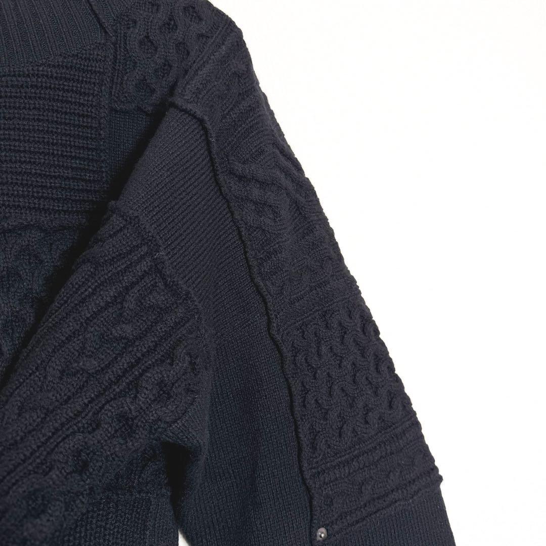 sacai サカイ パッチワークニット　再構築ニット