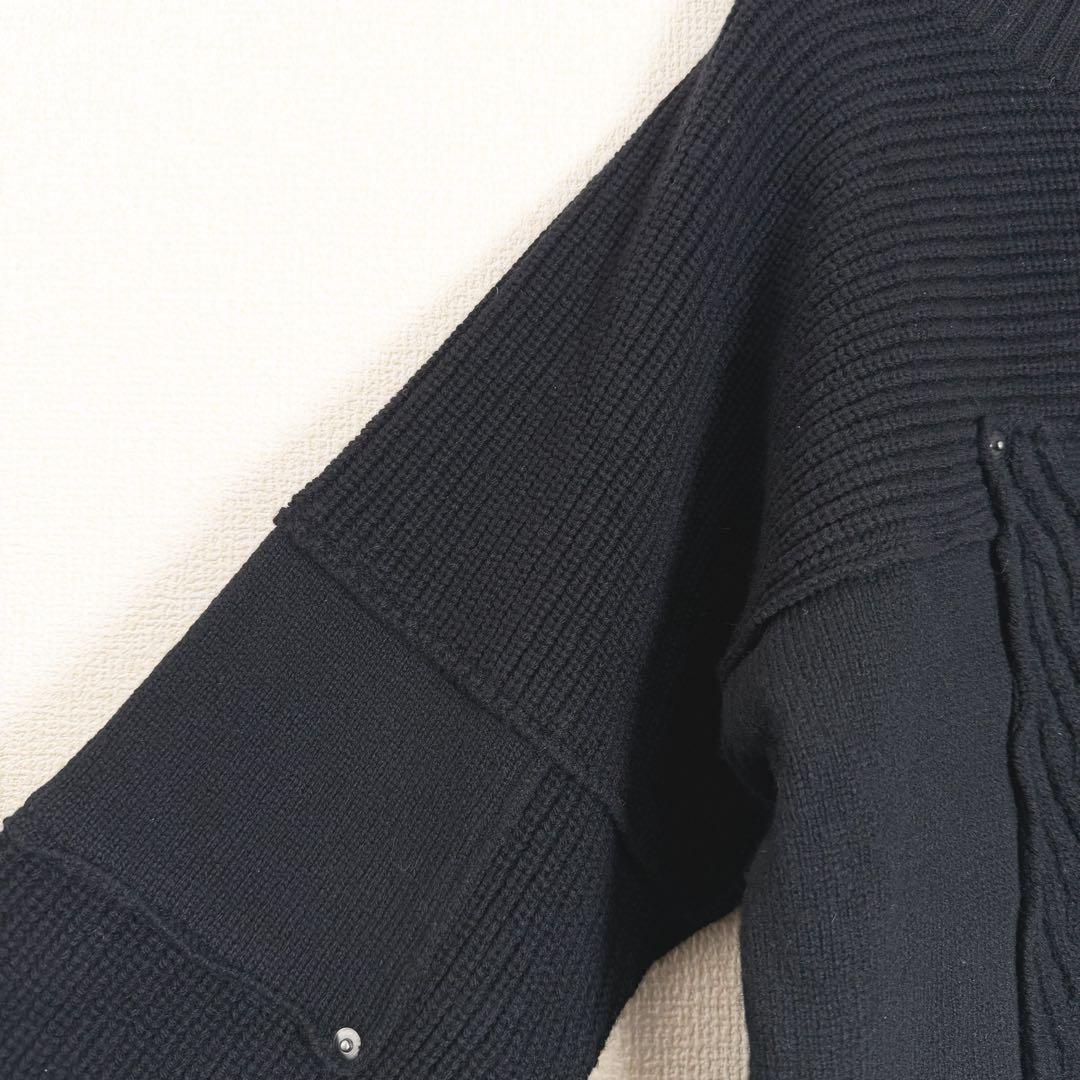 sacai サカイ パッチワークニット　再構築ニット