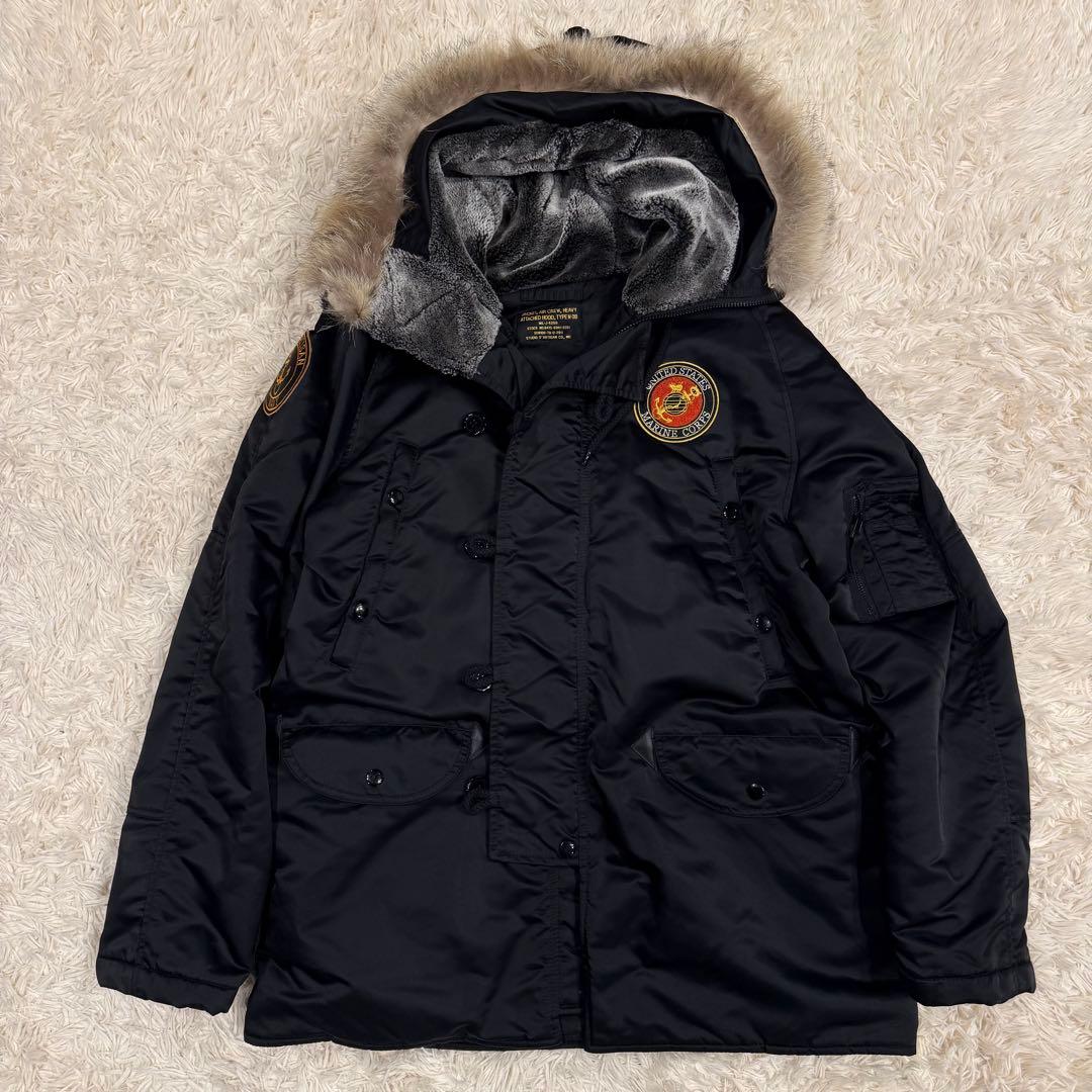 【希少】 美品 STUDIO DARTISAN N-3B コヨーテ ブラック L