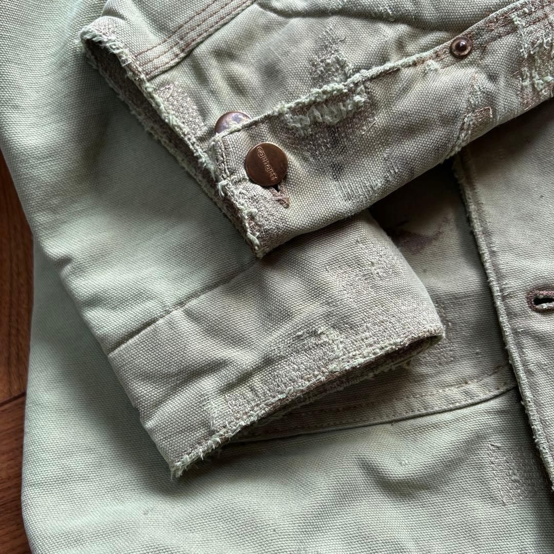 レアカラー 80s carhartt チョアコート ライムグリーン ヴィンテージ