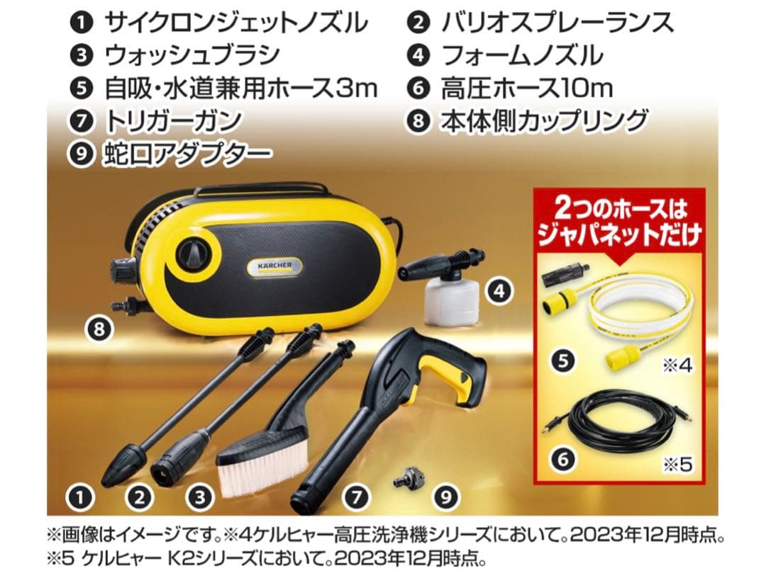 【新品】ケルヒャー 高圧洗浄機 豪華付属品9点セット