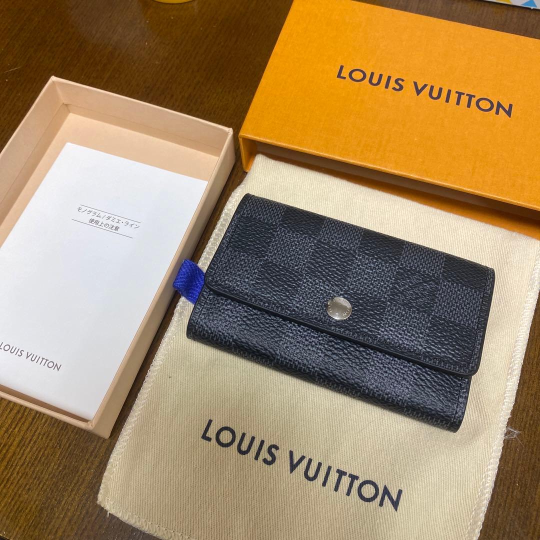 【新品】ルイヴィトン　ミュルティクレ6 キーケース　ダミエグラフィット　黒