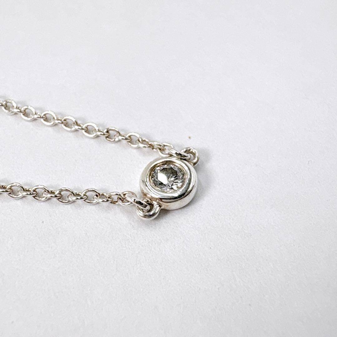 美品 ティファニー バイザヤード ダイヤ 3.8mm ブレスレット シルバー