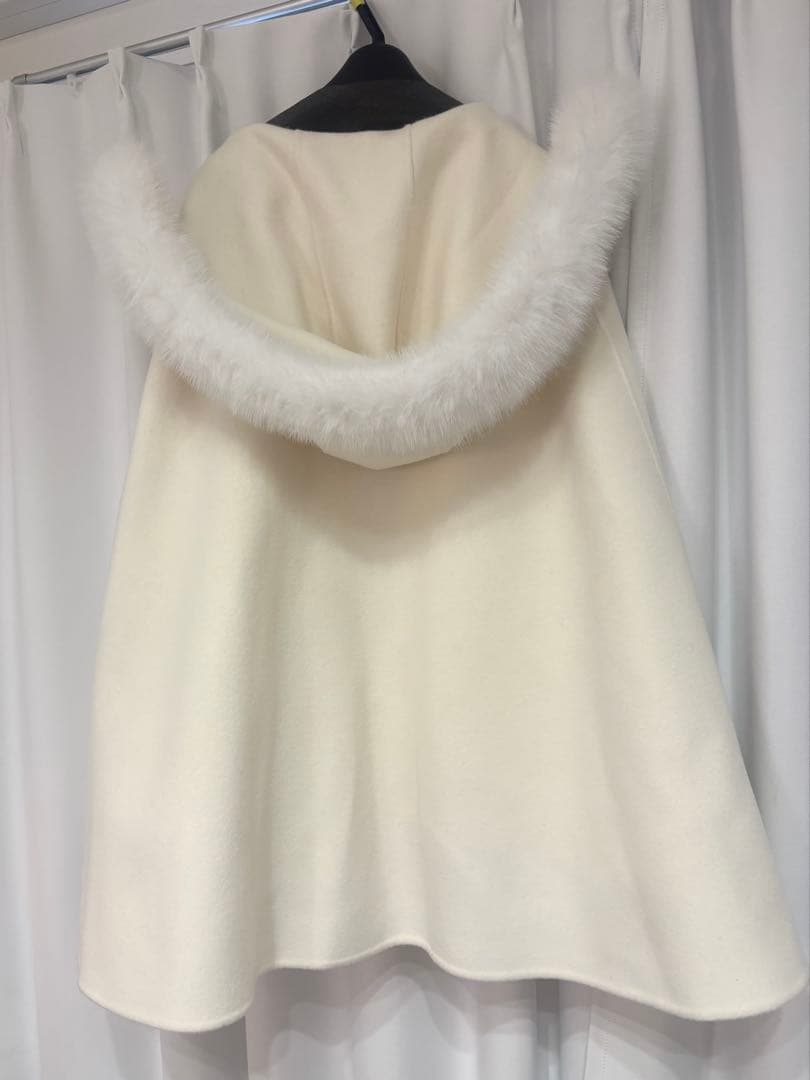 ファーポケットマントコート