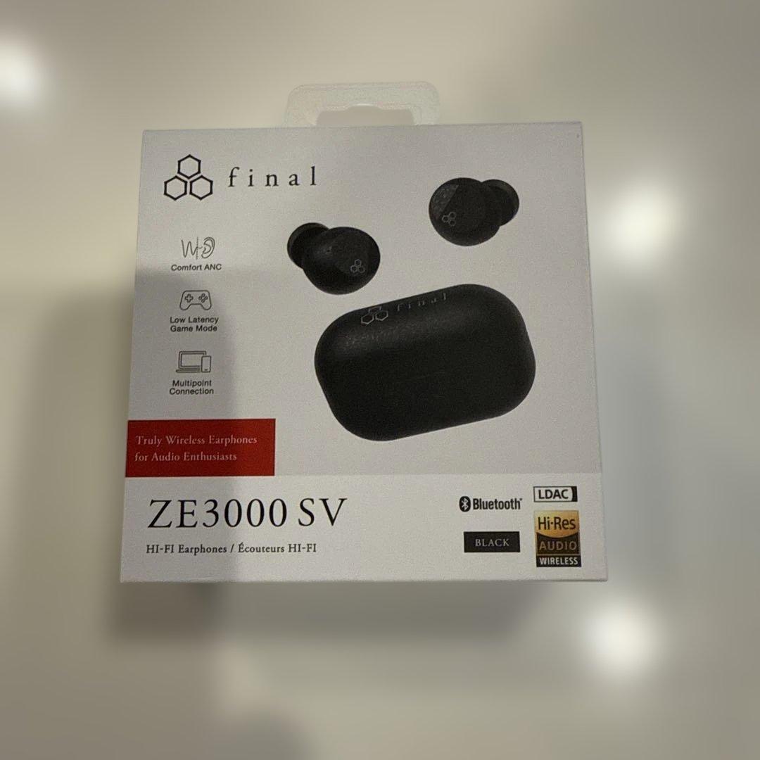 final ZE3000 SV ブラック ワイヤレスイヤフォン
