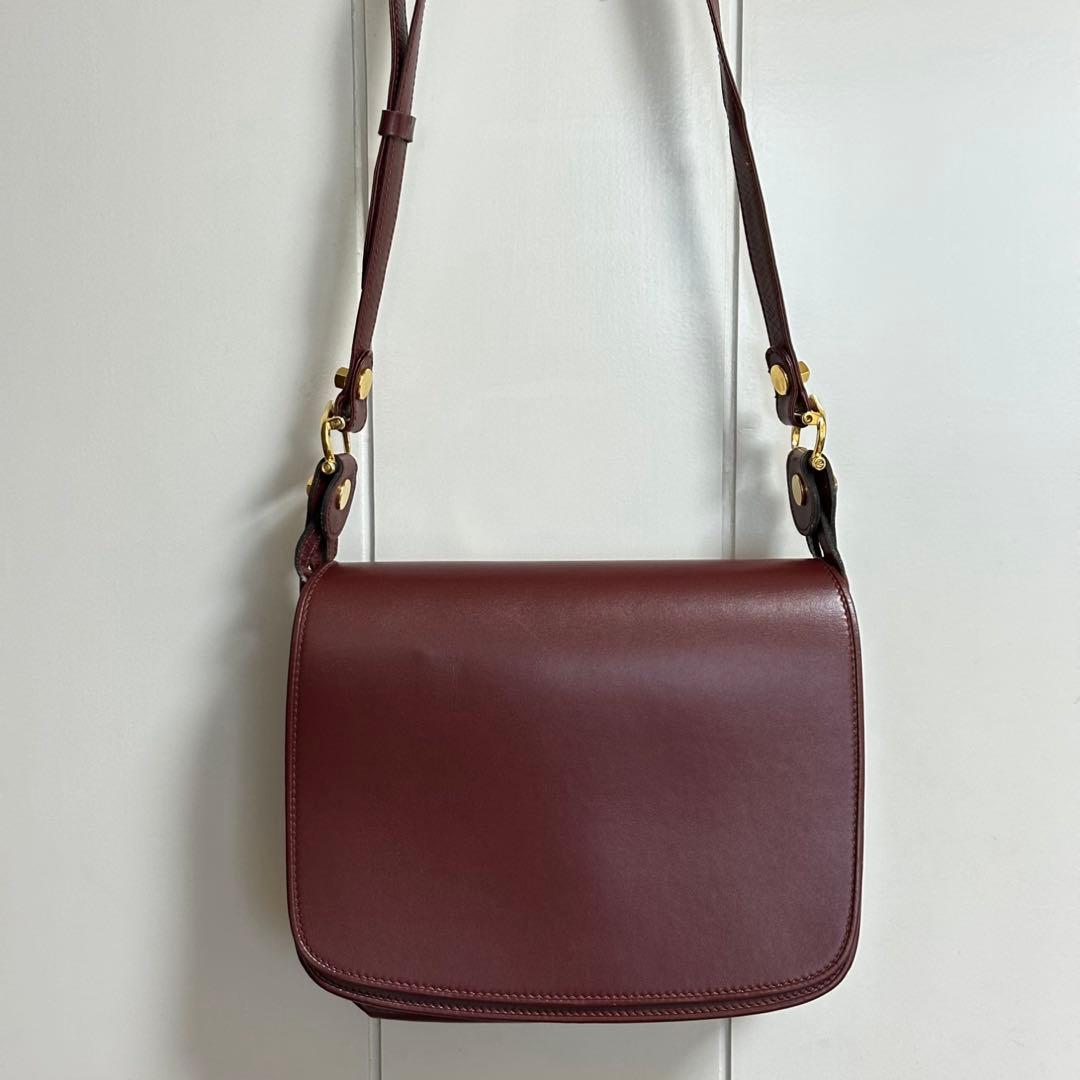 Cartier カルティエ ショルダーバッグ レザー マスト【1/25まで出品】