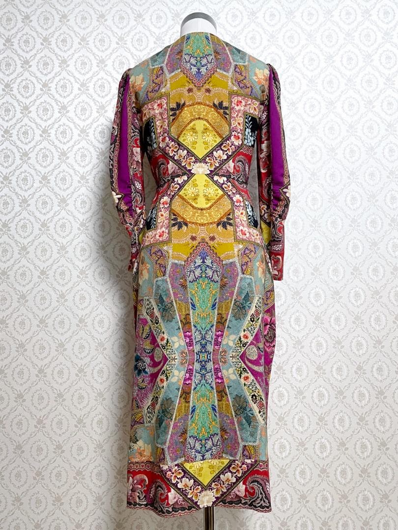 新品 ETRO エトロ 花柄&ペイズリー柄ワンピース