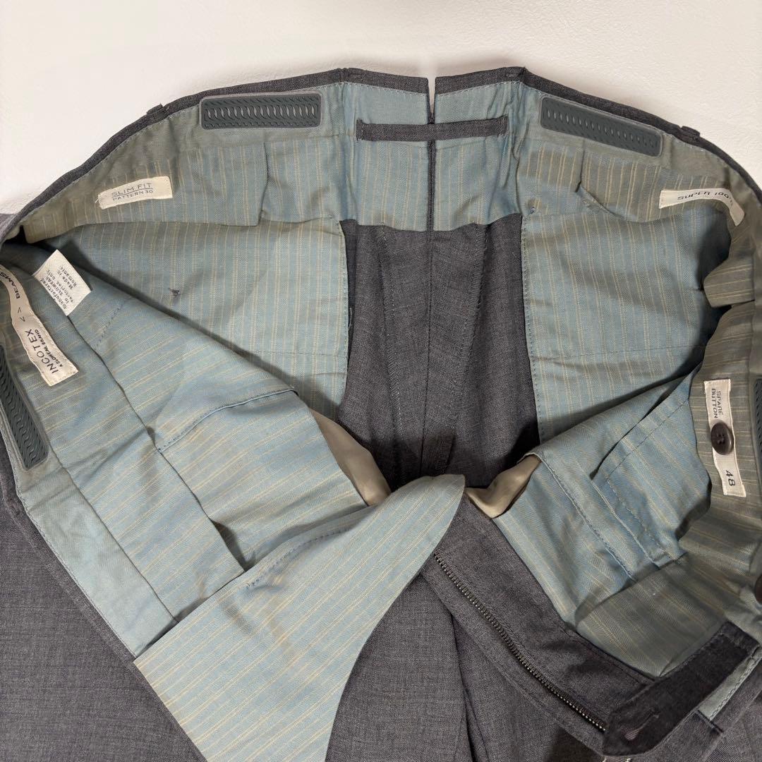 インコテックス BEAMS別注 ウールスラックス SUPER100 48 通年