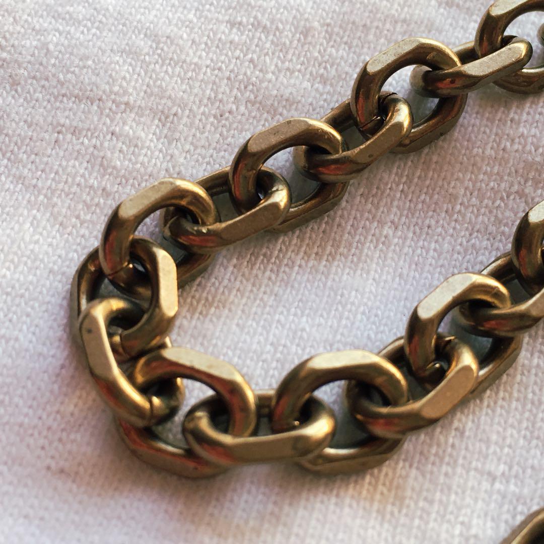 専用 真鍮小豆ウォレットチェーン×5、真鍮ナスカンウォレットチェーン×5