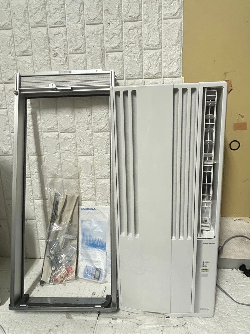 2025年製 CORONA CW-1625R 窓用エアコン 窓枠アタッチメント付