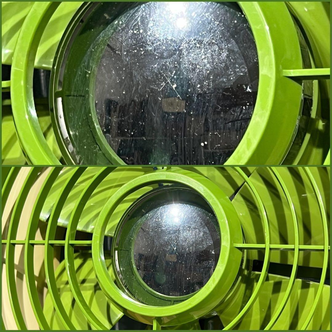 縦型 窓用換気扇 当時物 扇風機 緑 インテリア 昭和レトロ レトロポップ