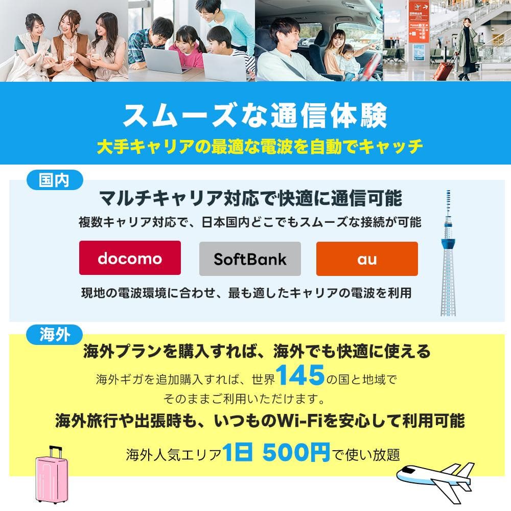 値下げ[スタートプラン]U Global cloud WiFi モバイルルーター