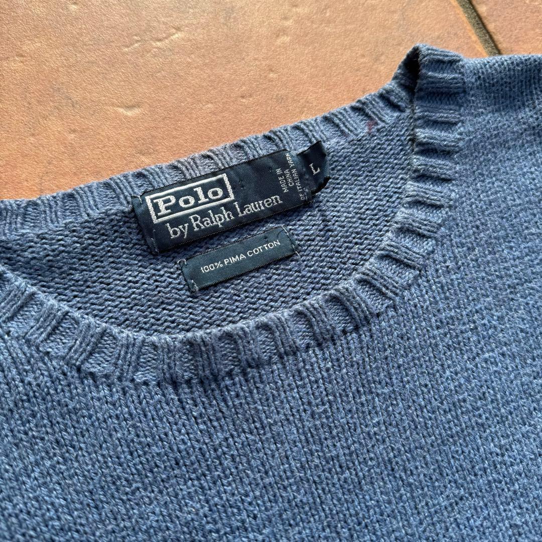 90s Polo by Ralph Lauren イタリアンヤーンコットンニット