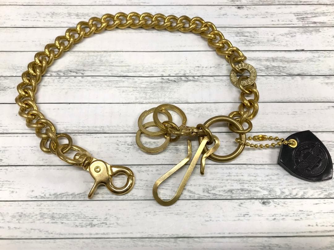 IRON HEART ウォレットチェーン フックタイプ 真鍮　5909