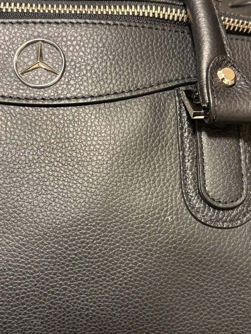 メルセデス ベンツ バッグ ボストン フェイク レザー 黒