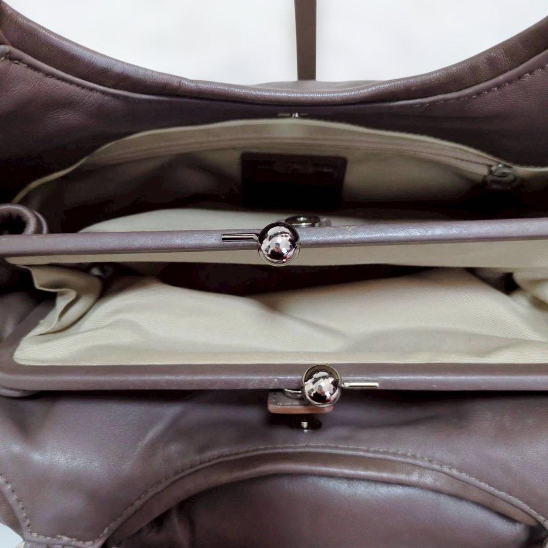 coach コーチ　ハンド　ワンショルダー　がま口　レザー　y2k