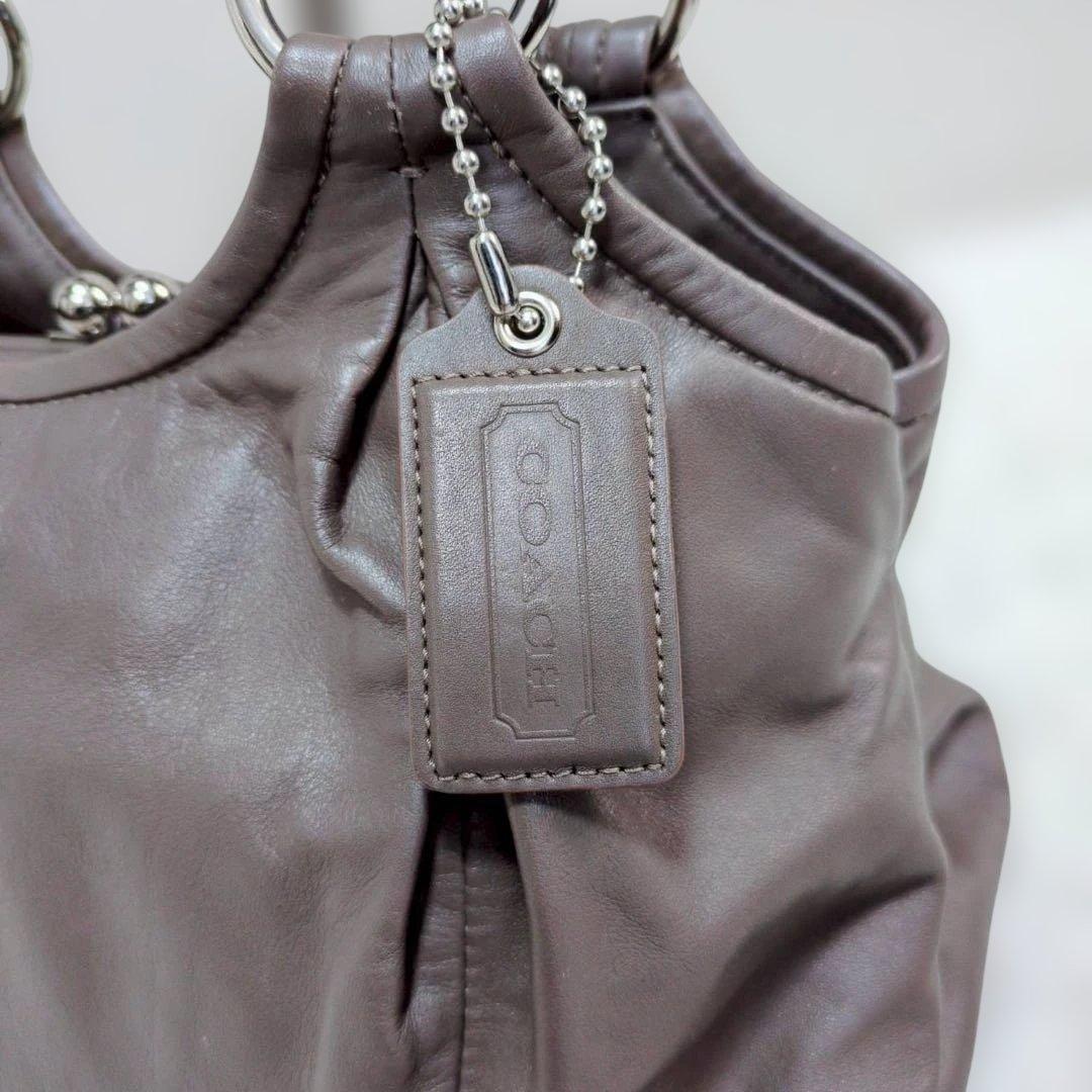 coach コーチ　ハンド　ワンショルダー　がま口　レザー　y2k