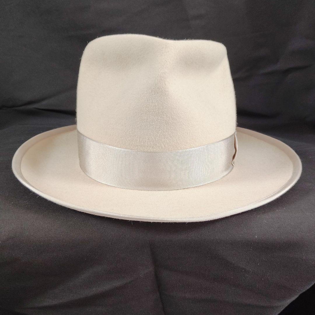 THE FAT HATTER アイボリー　ラビットファー　58cm