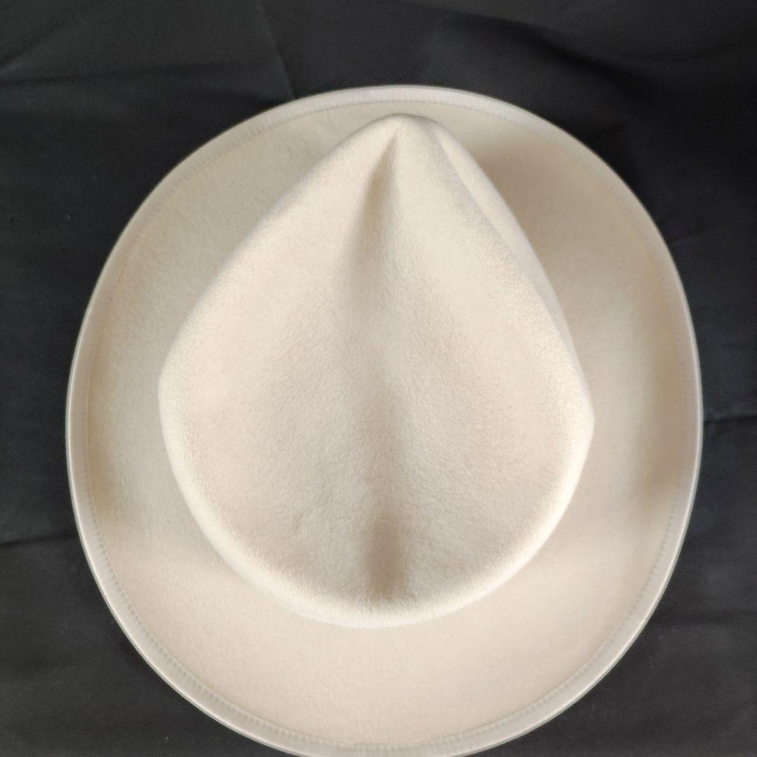 THE FAT HATTER アイボリー　ラビットファー　58cm