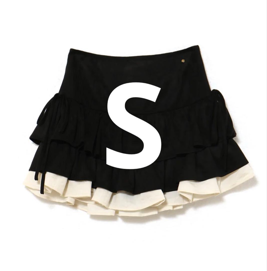 スカート ANDMARY Mel gather skirt black s