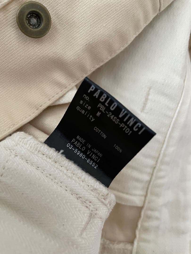 PABLO VINCI Oiled chino trousers Mサイズ
