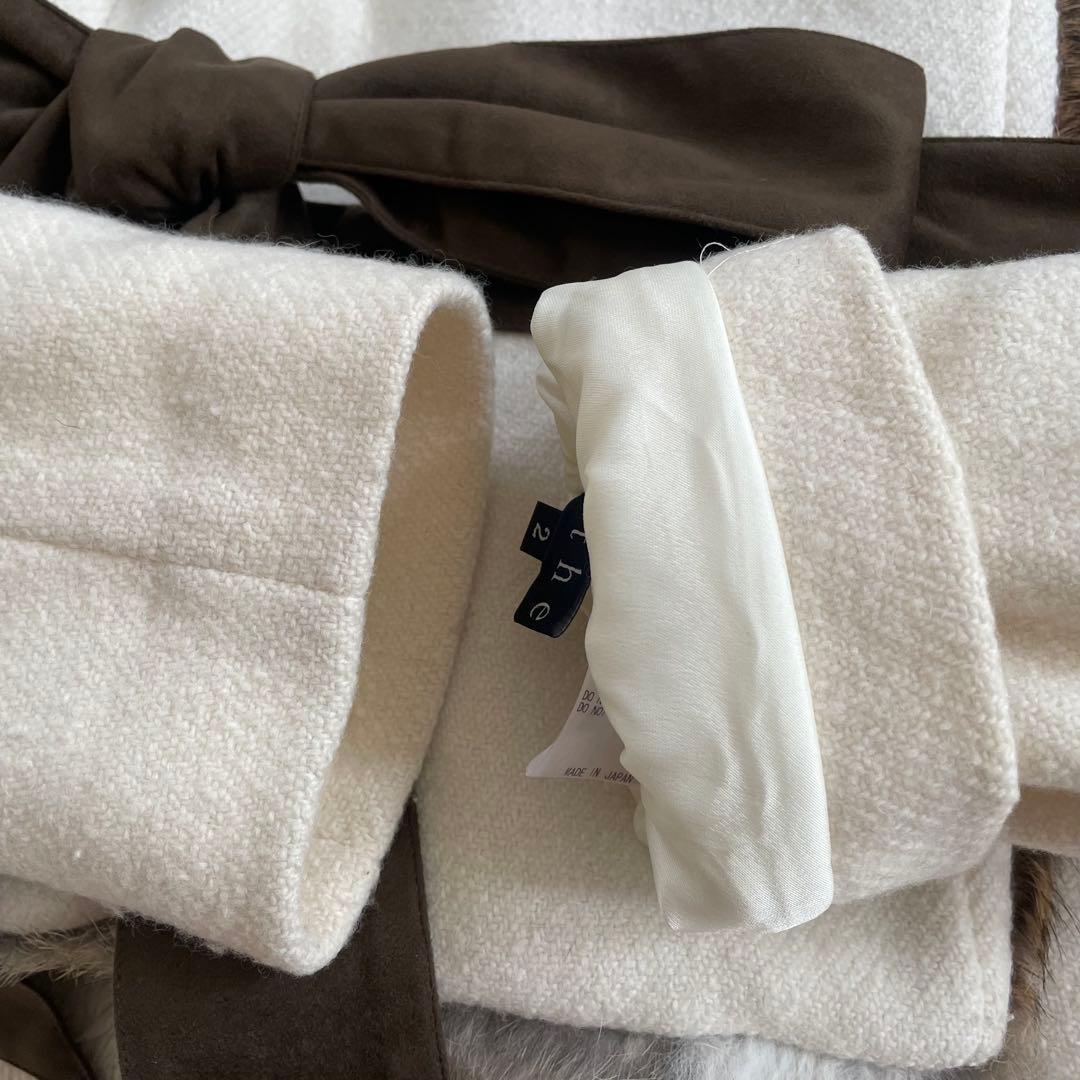 希少00s セオリー　ラビット リアルファーコート　ショートコート　Y2K