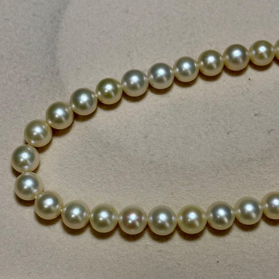 あこや真珠✨　ネックレス　約6.5-7.0 シルバー刻印　本真珠　冠婚葬祭