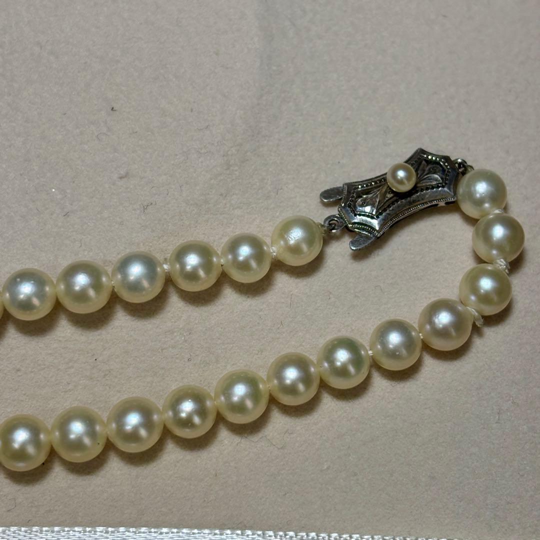 あこや真珠✨　ネックレス　約6.5-7.0 シルバー刻印　本真珠　冠婚葬祭