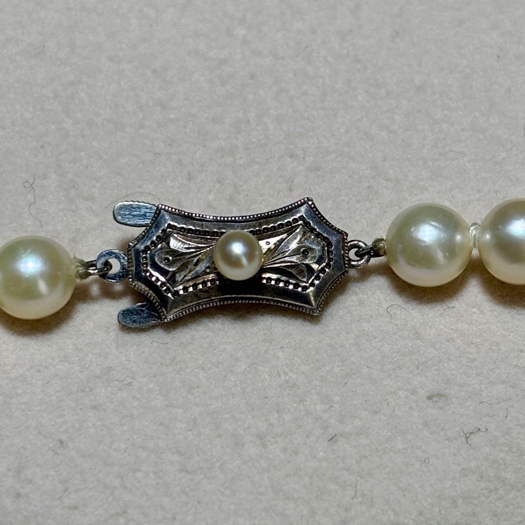 あこや真珠✨　ネックレス　約6.5-7.0 シルバー刻印　本真珠　冠婚葬祭