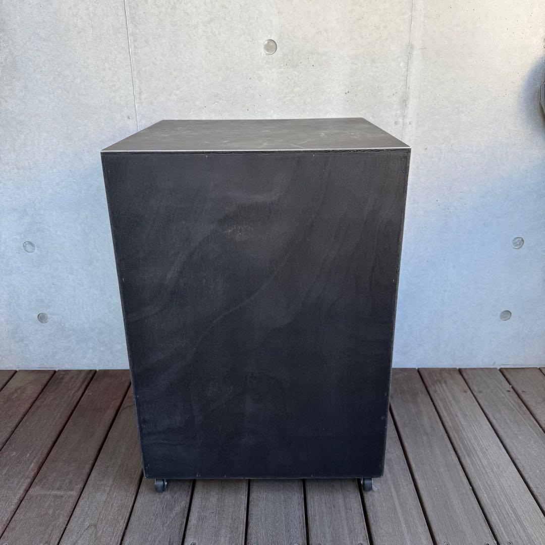 M&M カスタムパフォーマンス　木製5段収納ラック キャスター付き