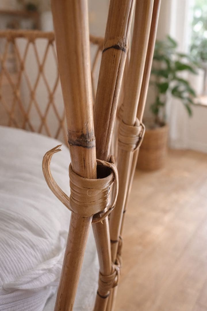 ラタンベビーベッド　hippo+birds