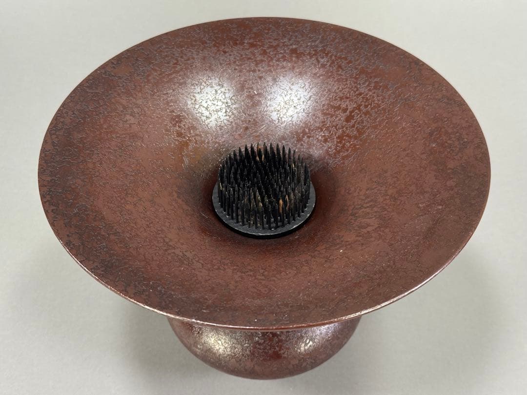 いけばな　池坊　銅唐銅　花瓶　花器　銅器　華道具
