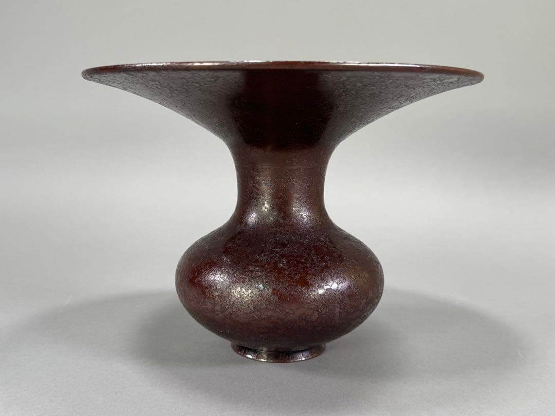 いけばな　池坊　銅唐銅　花瓶　花器　銅器　華道具