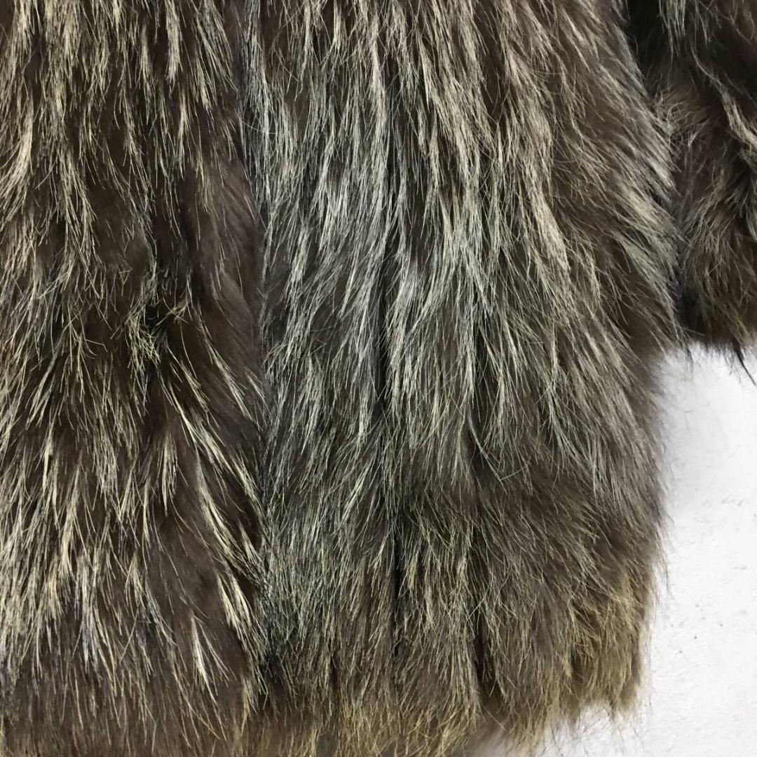 シルバーフォックス ファーコート ハーフコート リアルファー