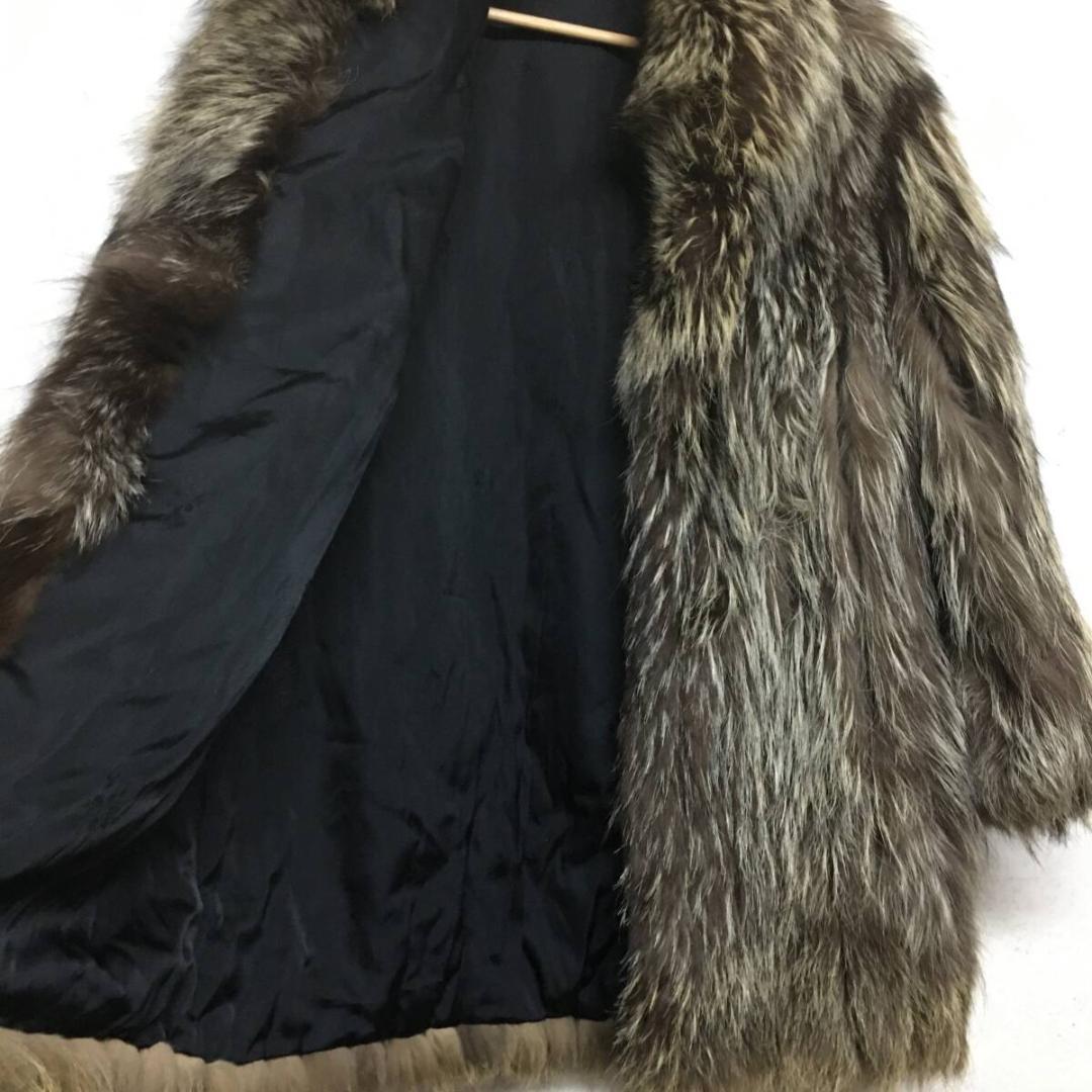 シルバーフォックス ファーコート ハーフコート リアルファー